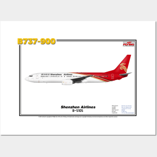 Boeing B737-900 - Shenzhen Airlines (Art Print) Posters and Art